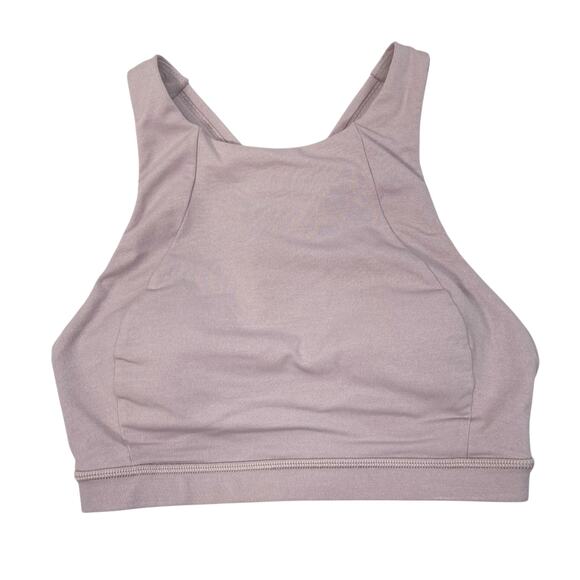 Lululemon Free To Be Serene Heathered Powdered Mauve Sports Bra size 2 - Picture 3 of 7